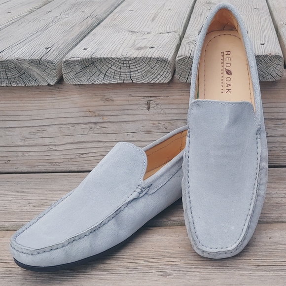 Grey suede leather driving shoes ***Sleek design regular to medium width feet*** - Picture 7 of 8